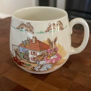 Royal Doulton Bunnykins | Collectible Mug | Father Reading | 1960s | English
